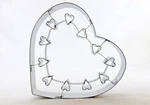 7" Hearts Cookie Cutter Stainless Steel Valentine, Sweetest Day, Anniversaries. Fixed Price $9.95.