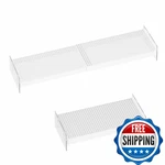 Wejipp Closet Organizer Tension Shelves Expandable Cabinet Storage Shelving. Fixed Price $58.04.