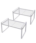 Nib Shantton 2 Pack Kitchen Cabinet Shelf Counter Organizer Rack Pantry Storage. Fixed Price $34.39.