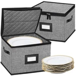 Ouruer China Storage Containers-quilted Dish Dark Grey. Fixed Price $44.04.