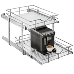 2-TIER Kitchen Cabinet Pullout Shelf And Drawer Organizer, Soft Close Pantry .... Fixed Price $157.59.