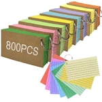 Index Cards 3X5 Inch, 800PCS Flash With Rings Colors Ruled Card.... Fixed Price $24.67.