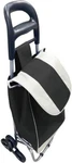 Tri 6 Wheels Black Shopping Trolley Folding Stair Climbing Grocery Cart With Bag. Fixed Price $29.99.