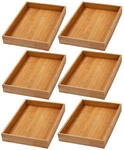 Ybm Home Kitchen Drawer Organizer Storage Box Made Of Bamboo 6 Pack. Fixed Price $92.99.