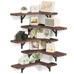 Fixwal Floating Shelves, Rustic Wood Wall Mounted Corner Shelf For Home Decor. Fixed Price $63.64.