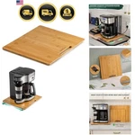 Bamboo Appliance Slider, Sliding Tray For Coffee Maker, Kitchen Countertop Ap.... Fixed Price $57.67.