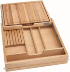 Rev-a-shelf 4KCB-24H-1 Wood Classics 20-1/2"W Knife Organizer And Maple. Fixed Price $240.70.