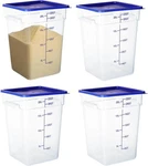 Bieama 4 Pack Food Storage Containers 22 Quart With Lids. Fixed Price $288.99.