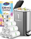 Gallon 120 Counts Mini Strong Trash Bags 1-1.2 Garbage Small Waste. Fixed Price $8.32.