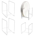 Plate Holders Organizer For Kitchen Cabinet Counter Cupboard, 4PCS Metal Dish.... Fixed Price $33.89.