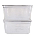 Bino Refrigerator Storage Organizer Bins (2) * 12 X 8 5 1/2 Clear Liner. Fixed Price $29.99.