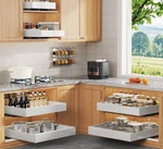 Cabinet Organizer Pack Pull Out Drawer 21 Adjustable White CT6-001 Seinloes. Fixed Price $299.99.
