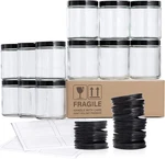 12 Pack, 8 Oz Clear Jars For Making Candle, Thick Glass. Fixed Price $28.88.