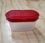 Tupperware Modular Mates Spice Container #1843 Red Lid Mint Condition. Fixed Price $12.00.
