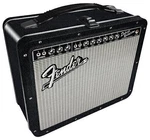 Aquarius Fender Amp Large Fun Lunch Box Sturdy Tin Storage With Plastic Handle. Fixed Price $24.99.