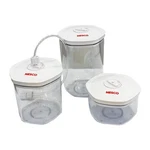Nesco 3-PIECE Vacuum Canister Set Bpa-free Food Storage W/ Lids. Fixed Price $75.28.
