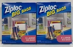 Lot X2 Ziploc Big Bags 3 Gallon Size Stand & Fill Large Sc Johnson 15X15X7 In.. Fixed Price $54.60.