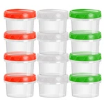 Eonjoe 2 Oz Plastic Containers With Lids Small Salad Dressing To Go.... Fixed Price $16.97.