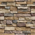 Yancorp 18"X787" Peel & Stick Stone Brick Contact Paper, Beige Brown, 65.6FT. Fixed Price $94.96.