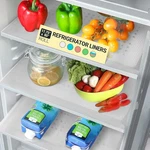 Refrigerator Liners For Shelves By Linda Essentials - Easy Clean Frid. Fixed Price $15.76.