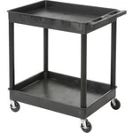 Luxor STC11 Tray Top Shelf Plastic Utility Cart 24X18 4"" Casters. Fixed Price $129.31.