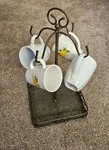 Princess House Meridian Mug Caddy 3233 With Bottom Space Kitchen Accessories. Fixed Price $45.99.