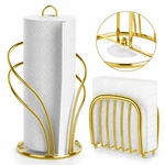 Paper Towel Holder Countertop, Stainless Steel Roll Gold Color. Fixed Price $34.99.