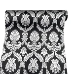Yifely SIMPLELIFE4U Silver Damask Furniture Paper Decorative Black Shelf. Fixed Price $20.03.