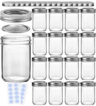 Kamota Mason Jars, 8 Oz Glass With Regular Lids Bands, Ideal For Jam.... Fixed Price $39.10.