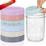 Teenyyou Pcs Silicone Wide Mouth Lids Mason Jar 86 Mm, Morandi. Fixed Price $27.58.