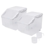 Hanamya 10 Liter / 20 Lbs Rice Storage Container With Measuring Cup Bpa Free. Fixed Price $80.42.