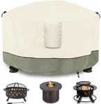 Dalema Fire Pit Cover, 600D Waterproof Round 32" Dia X 24" H. Fixed Price $42.48.