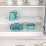 Mainstays Metal Wire Stacking Shelf Organizer Kitchen Cabinet And Pantry Sto. Fixed Price $19.63.