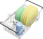 Treelen Expandable Dish Drying Rack Over The Sink Small Drainer. Fixed Price $32.49.