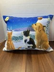 Carolines Treasures Christmas Winter Dog And Cats Indoor & Outdoor Decorative.... Fixed Price $11.98.