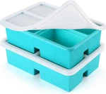 Silicone Freezer Trays With Lid Soup 2PACK-AQUA,. Fixed Price $29.11.