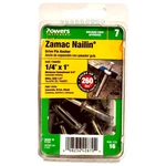 Powers Fasteners Zamac Nailin Drive Pin Anchor 1/4"X 1" (16 Pcs). Fixed Price $6.75.