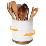 Dowan 360 Rotating Extra Large Cooking Utensil Holder, 7.6 Inch, White Ring. Fixed Price $45.10.