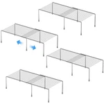 Gedlire Kitchen Cabinet Expandable Shelf Organizers Set Of 4, Adjustable Meta.... Fixed Price $64.99.