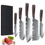 Dfito Knives Set For Kitchen, 5 Piece Sharp Knife With High Carbon Stainl.... Fixed Price $90.25.