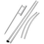 Swooper Flag Pole Kit, 11FT Windless Aluminum Feather With Heavy Du.... Fixed Price $57.21.