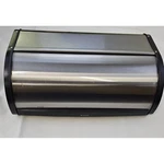 Brabantia Roll Top Bread Box Brushed Stainless Steel Black Kitchen Storage Bin. Fixed Price $26.70.