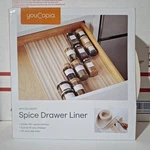 Youcopia Spiceliner Drawer Non-slip 10FT Roll For Seasoning Cans New. Fixed Price $12.99.