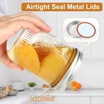 Wide Mouth Mason Jars 16 Oz Lids Pack Canning Airtight Bands Glass Pint Favors. Fixed Price $22.80.