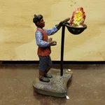 Lang & Wise Colonial Williamsburg Man Tending Cresset - Box. Fixed Price $22.99.
