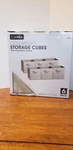 Sorbus Foldable Storage Cube Basket Bin With Side Handle 6 Pack Beige. Fixed Price $11.99.