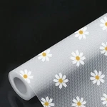 Non-slip Waterproof Shelf Liner Roll Daisy Pattern Drawer Mat Kitchen Cabinet. Fixed Price $9.32.