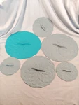 6 Lot Silicone Covers Charles Viancin Lily Pad Lid Gir Get It Right Gray. Fixed Price $34.99.