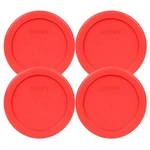 Pyrex 7202-PC Red 1 Cup Round Plastic Storage Lid, Made In Usa 4 Pack. Fixed Price $15.55.