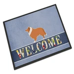 Caroline's Treasures Carolines BB5520MAT Collie Welcome Doormat 18X27. Fixed Price $41.70.